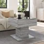 Mesa de centro y LED madera ingeniería gris Sonoma 50x50x45 cm de , Mesas de centro - Ref: Foro24-847530, Precio: 89,38 €, De...