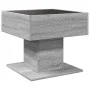 Mesa de centro y LED madera ingeniería gris Sonoma 50x50x45 cm de , Mesas de centro - Ref: Foro24-847530, Precio: 89,38 €, De...