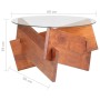 Mesa de centro de madera maciza de acacia 66 cm en Mesas de centro | Comprar online en Foru.es