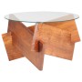 Mesa de centro de madera maciza de acacia 66 cm en Mesas de centro | Comprar online en Foru.es