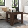 Mesa de centro y LED madera ingeniería marrón roble 53x53x45 cm de , Mesas de centro - Ref: Foro24-847545, Precio: 86,76 €, D...