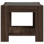 Mesa de centro y LED madera ingeniería marrón roble 53x53x45 cm de , Mesas de centro - Ref: Foro24-847545, Precio: 86,76 €, D...