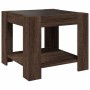 Mesa de centro y LED madera ingeniería marrón roble 53x53x45 cm de , Mesas de centro - Ref: Foro24-847545, Precio: 86,76 €, D...