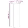 Soportes de plantas 2 uds madera roble artisian 25x25x80 cm de , Soportes para macetas - Ref: Foro24-852950, Precio: 69,55 €,...