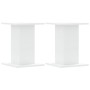 Soportes de plantas 2 uds madera ingeniería blanco 30x30x40 cm de , Soportes para macetas - Ref: Foro24-3307846, Precio: 42,4...