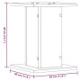 Soportes de plantas 2 uds madera ingeniería blanco 30x30x40 cm de , Soportes para macetas - Ref: Foro24-3307846, Precio: 42,4...