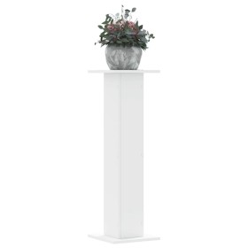 Soportes de plantas 2 uds madera ingeniería blanco 30x30x95 cm de , Soportes para macetas - Ref: Foro24-3307873, Precio: 95,1...