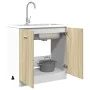 Armario inferior de fregadero madera ingeniería 80x46x81,5 cm de , Armarios de cocina - Ref: Foro24-849612, Precio: 76,40 €, ...