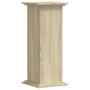 Soportes de plantas madera ingeniería roble Sonoma 33x33x80 cm de , Soportes para macetas - Ref: Foro24-852971, Precio: 42,62...