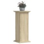 Soportes de plantas madera ingeniería roble Sonoma 33x33x80 cm de , Soportes para macetas - Ref: Foro24-852971, Precio: 42,62...