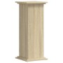 Soportes de plantas madera ingeniería roble Sonoma 33x33x80 cm de , Soportes para macetas - Ref: Foro24-852971, Precio: 42,62...