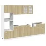 Set de muebles de cocina 7 pzas madera ingeniería roble Sonoma de , Armarios de cocina - Ref: Foro24-3307653, Precio: 590,35 ...