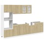 Set de muebles de cocina 7 pzas madera ingeniería roble Sonoma de , Armarios de cocina - Ref: Foro24-3307653, Precio: 599,33 ...