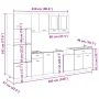 Set de muebles de cocina 7 pzas madera ingeniería roble Sonoma de , Armarios de cocina - Ref: Foro24-3307653, Precio: 590,35 ...