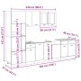 Set de muebles de cocina 7 pzas madera ingeniería roble Sonoma de , Armarios de cocina - Ref: Foro24-3307653, Precio: 599,33 ...