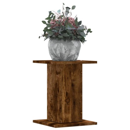 Soportes para plantas 2 uds madera roble ahumado 30x30x40 cm de , Soportes para macetas - Ref: Foro24-3307850, Precio: 50,66 ...