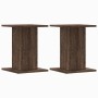 Soportes para plantas 2 uds madera marrón roble 30x30x40 cm de , Soportes para macetas - Ref: Foro24-3307852, Precio: 48,78 €...