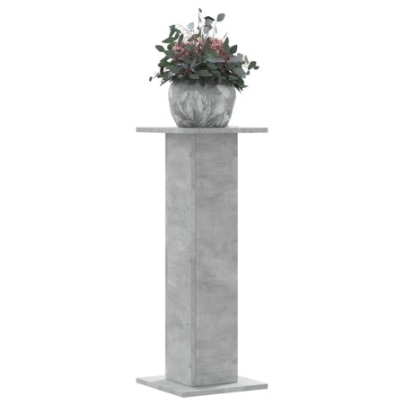 Soportes para plantas 2 uds madera gris hormigón 30x30x80 cm de , Soportes para macetas - Ref: Foro24-3307867, Precio: 63,33 ...