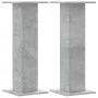 Soportes para plantas 2 uds madera gris hormigón 30x30x80 cm de , Soportes para macetas - Ref: Foro24-3307867, Precio: 62,52 ...