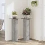 Soportes para plantas 2 uds madera gris hormigón 30x30x80 cm de , Soportes para macetas - Ref: Foro24-3307867, Precio: 62,52 ...