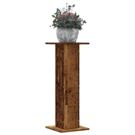 Soportes para plantas 2 uds madera roble envejecido 30x30x80 cm de , Soportes para macetas - Ref: Foro24-3307871, Precio: 82,...