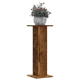 Soportes para plantas 2 uds madera roble envejecido 30x30x80 cm de , Soportes para macetas - Ref: Foro24-3307871, Precio: 81,...