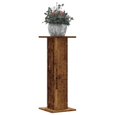 Soportes para plantas 2 uds madera roble envejecido 30x30x80 cm de , Soportes para macetas - Ref: Foro24-3307871, Precio: 82,...