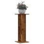 Soportes para plantas 2 uds madera roble envejecido 30x30x80 cm de , Soportes para macetas - Ref: Foro24-3307871, Precio: 82,...