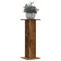 Soportes para plantas 2 uds madera roble envejecido 30x30x80 cm de , Soportes para macetas - Ref: Foro24-3307871, Precio: 81,...