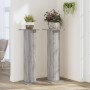 Soportes para plantas 2 uds madera gris Sonoma 30x30x95 cm de , Soportes para macetas - Ref: Foro24-3307878, Precio: 71,75 €,...