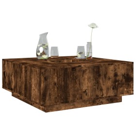 Mesa de centro madera de ingeniería roble ahumado 100x100x40 cm de , Mesas de centro - Ref: Foro24-3284053, Precio: 176,13 €,...