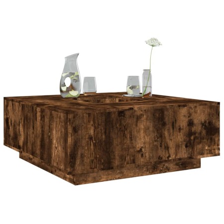 Mesa de centro madera de ingeniería roble ahumado 100x100x40 cm de , Mesas de centro - Ref: Foro24-3284053, Precio: 176,13 €,...