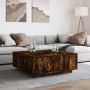 Mesa de centro madera de ingeniería roble ahumado 100x100x40 cm de , Mesas de centro - Ref: Foro24-3284053, Precio: 176,13 €,...