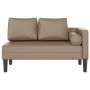 Sofá diván con cojines cuero sintético capuchino de , Divanes - Ref: Foro24-4007569, Precio: 144,51 €, Descuento: %