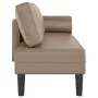 Sofá diván con cojines cuero sintético capuchino de , Divanes - Ref: Foro24-4007569, Precio: 145,56 €, Descuento: %