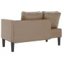 Sofá diván con cojines cuero sintético capuchino de , Divanes - Ref: Foro24-4007569, Precio: 145,56 €, Descuento: %