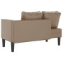 Sofá diván con cojines cuero sintético capuchino de , Divanes - Ref: Foro24-4007569, Precio: 144,51 €, Descuento: %