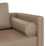 Sofá diván con cojines cuero sintético capuchino de , Divanes - Ref: Foro24-4007569, Precio: 145,56 €, Descuento: %