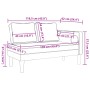 Sofá diván con cojines cuero sintético capuchino de , Divanes - Ref: Foro24-4007569, Precio: 144,51 €, Descuento: %