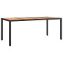 Set de mesa y sillas de jardín 7 pzas y cojines ratán PE negro de , Conjuntos de jardín - Ref: Foro24-3276981, Precio: 782,31...