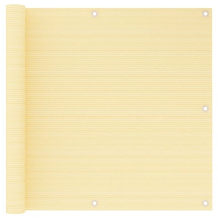 Toldo para balcón HDPE beige 90x500 cm de vidaXL, Sombrillas - Ref: Foro24-310914, Precio: 24,73 €, Descuento: %