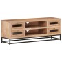 Mueble de TV de madera maciza de acacia 110x30x40 cm en Muebles TV | Comprar online en Foru.es