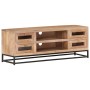 Mueble de TV de madera maciza de acacia 110x30x40 cm en Muebles TV | Comprar online en Foru.es