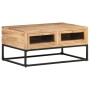 Mesa de centro de madera maciza de acacia 90x60x40 cm en Mesas de centro | Comprar online en Foru.es