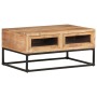 Mesa de centro de madera maciza de acacia 90x60x40 cm en Mesas de centro | Comprar online en Foru.es
