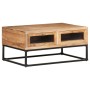 Mesa de centro de madera maciza de acacia 90x60x40 cm en Mesas de centro | Comprar online en Foru.es