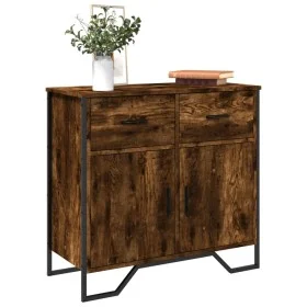 Aparador madera de ingeniería roble ahumado 79,5x35,5x74,5 cm de , Aparadores - Ref: Foro24-848546, Precio: 79,63 €, Descuent...