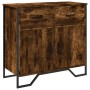 Aparador madera de ingeniería roble ahumado 79,5x35,5x74,5 cm de , Aparadores - Ref: Foro24-848546, Precio: 80,88 €, Descuent...
