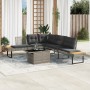 Set de sofás jardín 2 pzas con cojines ratán PE y vidrio gris de , Conjuntos de jardín - Ref: Foro24-3277496, Precio: 387,24 ...
