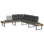 Set de sofás jardín 2 pzas con cojines ratán PE y vidrio gris de , Conjuntos de jardín - Ref: Foro24-3277496, Precio: 387,24 ...